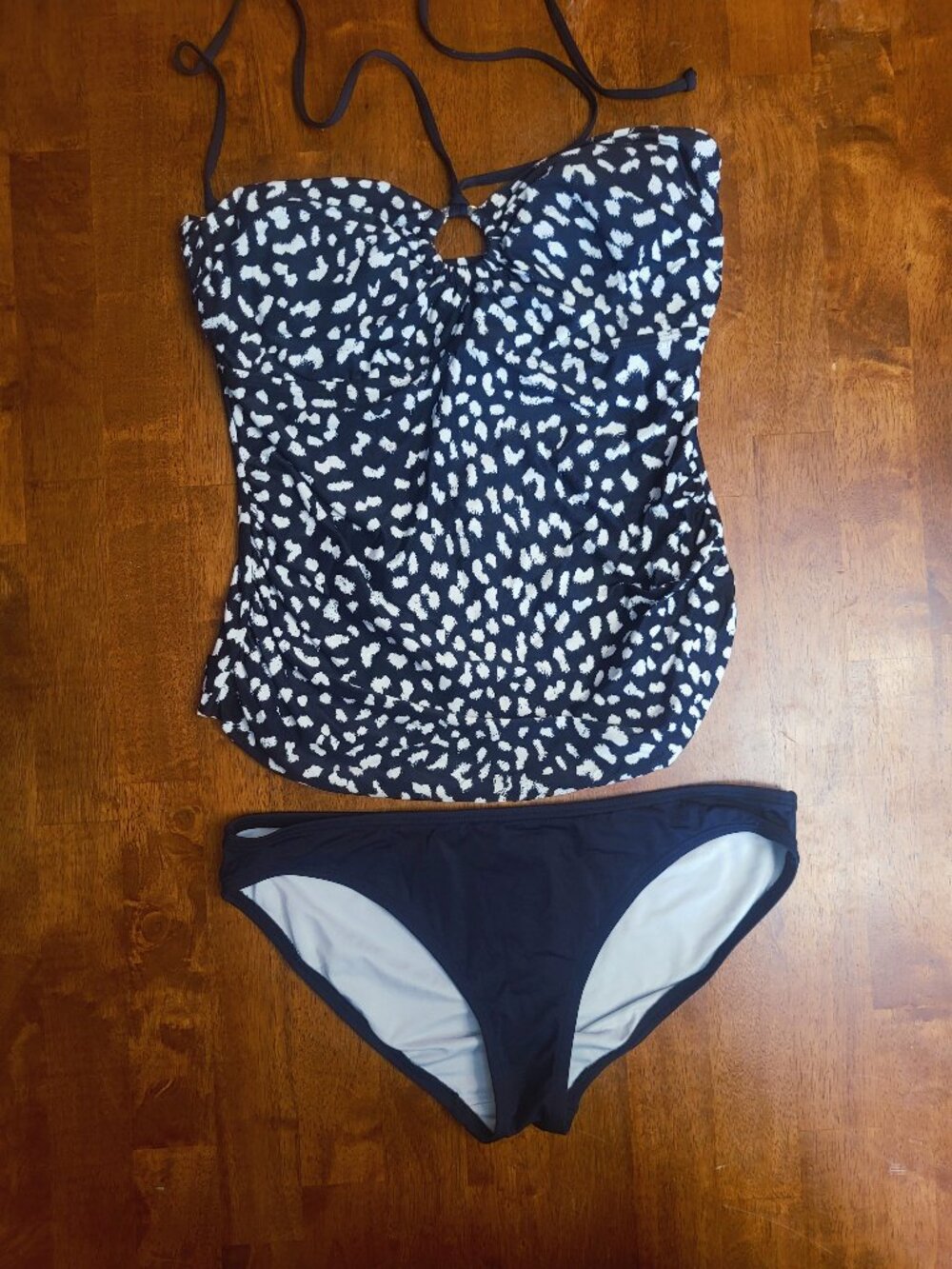 Michael Kors ~ Sz L ~Animal Print Tankini w/Bottoms Swimsuit~Excellent Condition